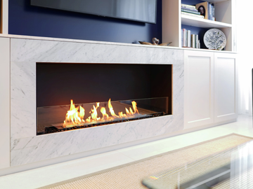 FLEX 50SS - Bioethanol glass and steel Fireplace insert by EcoSmart Fire - view 2